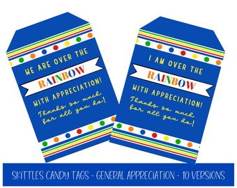 Candy Tag Printable| Appreciation Tag | Teacher Appreciation | Employee Appreciation | Thank You tag | Candy Tags