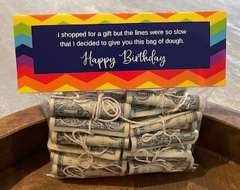 Birthday Money Gift  Idea | Printable Bag Toppers | Birthday Gifts | Bag Topper Printable For Birthday | Money Gift Ideas