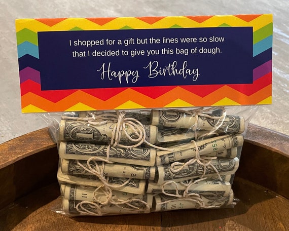 Birthday Money Gift  Idea | Printable Bag Toppers | Birthday Gifts | Bag Topper Printable For Birthday | Money Gift Ideas