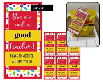 Candy Printable Tags | Thank You Candy tags | Thank You printable |  Appreciation candy tag | teacher appreciation