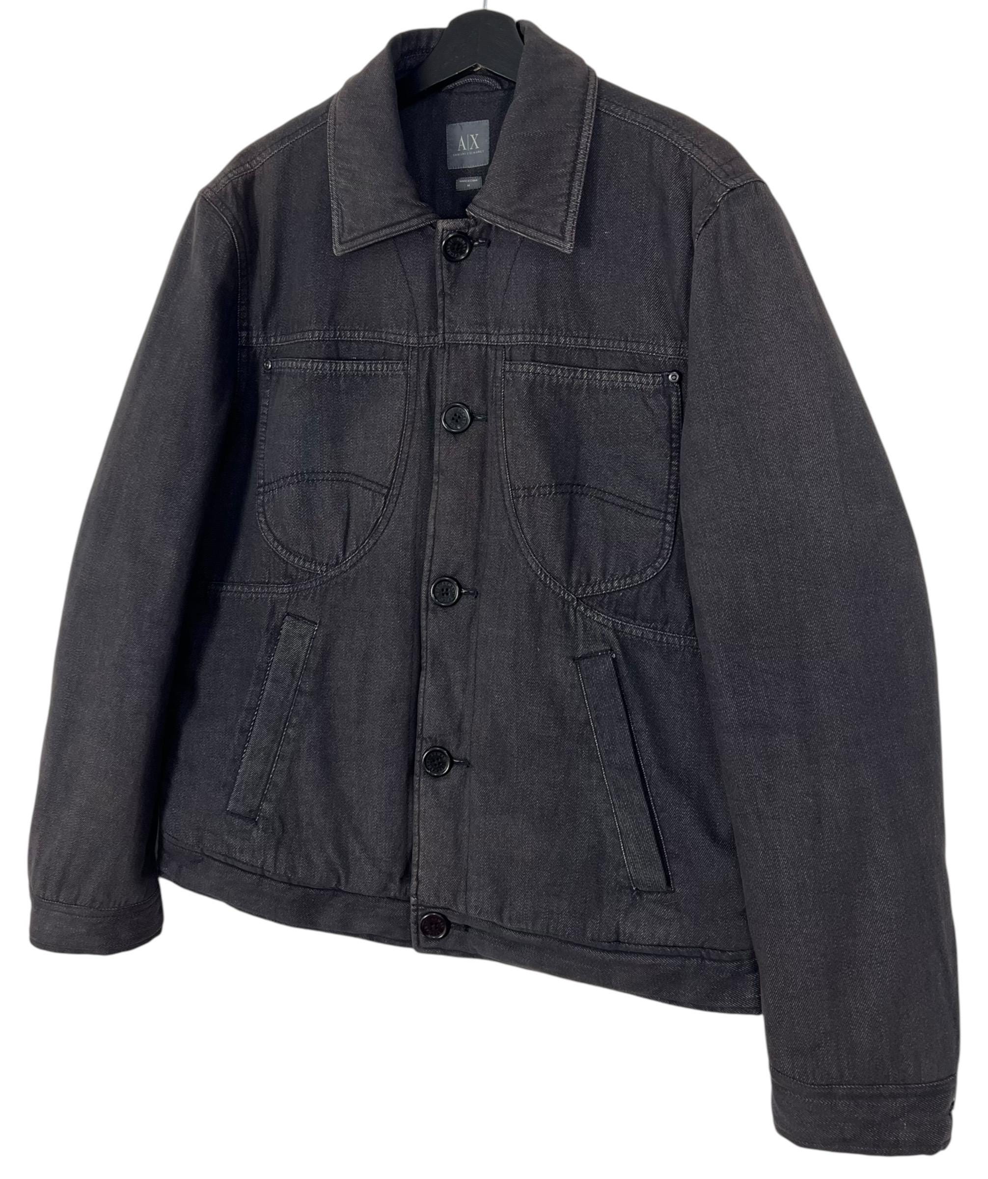 ジャケット・アウター vintage ARMANI JEANS baccing denim vest 80's] Old Emporio Armani Denim Vest