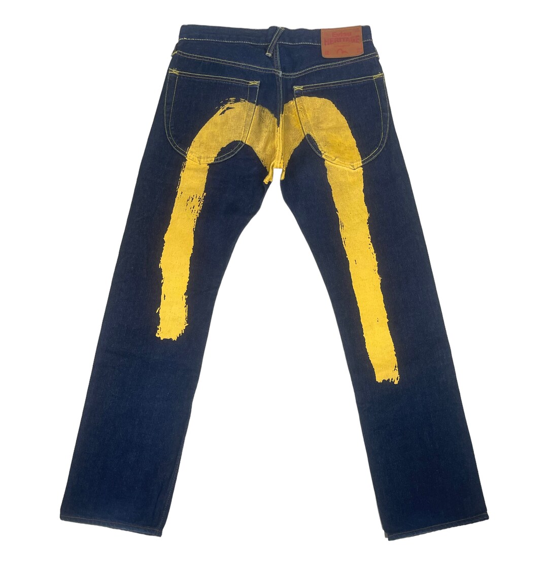 Veste Jean Evisu Heritage Custom - Taille S - Occasion Très Bon État - Style Y2K