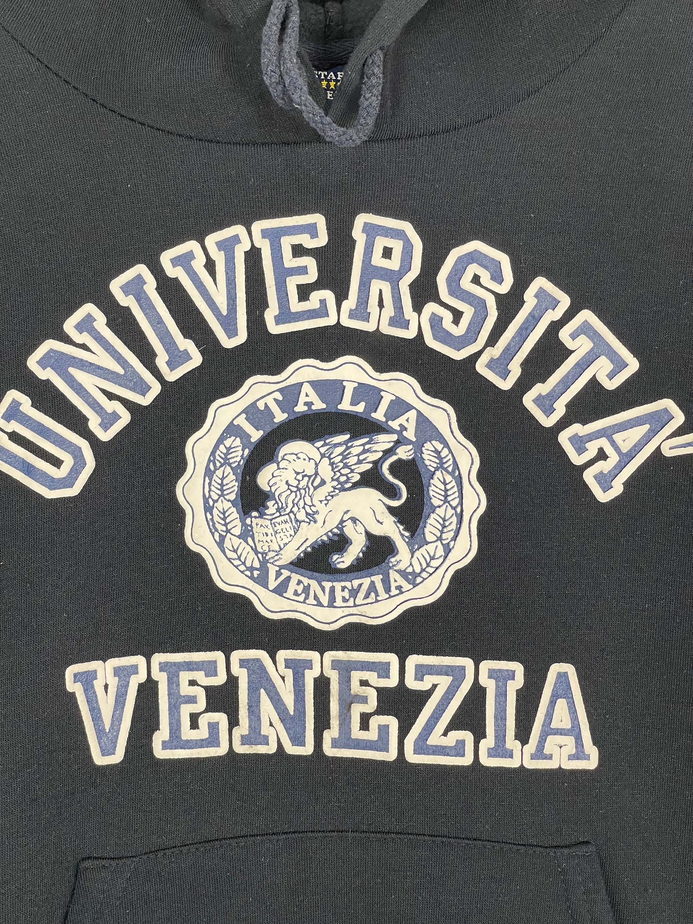 Felpa Con Cappuccio University Of Wisconsin Stout Blu Navy, Unisex, Taglie S-XXL