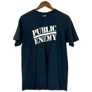 90’s PUBLIC ENEMY Tee vintage Koszulka Public Enemy z lat 90. w stylu vintage, rozmiar L