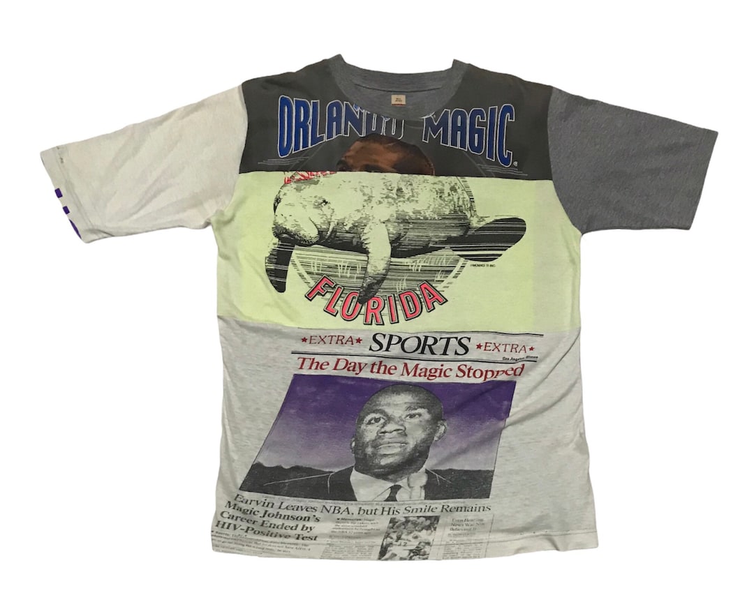 Vintage 90s New York Knicks Magic Johnson Graphic T-shirt 