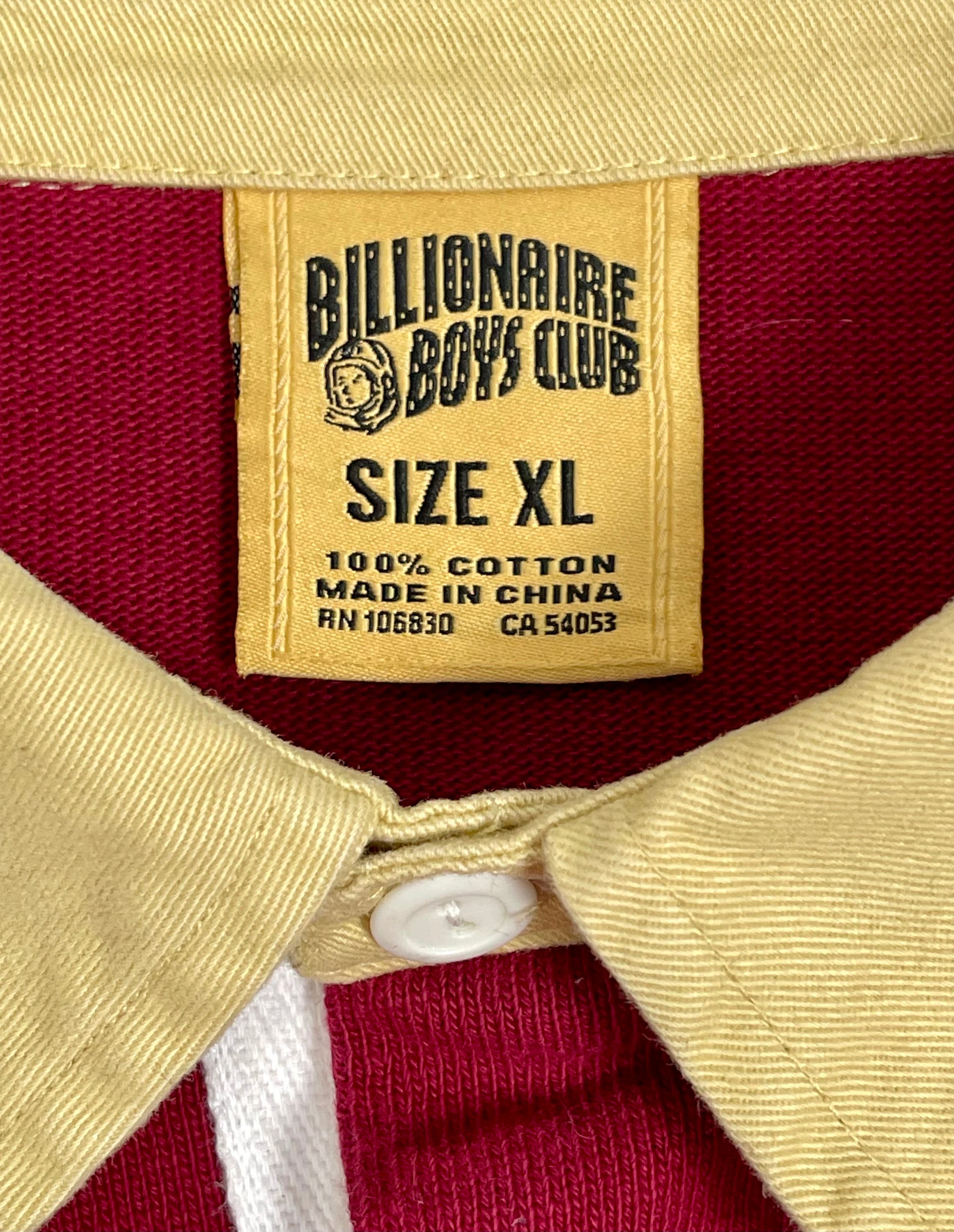 日本人気超絶の ポロ 長袖 ラガーシャツ CLUB BOYS BILLIONAINE BBC