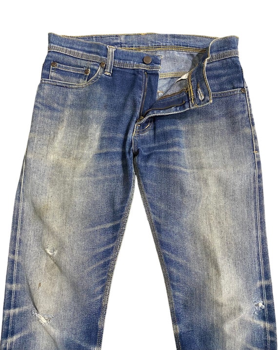 Distressed Cheap Monday Selvedge Jeans - Etsy Israel