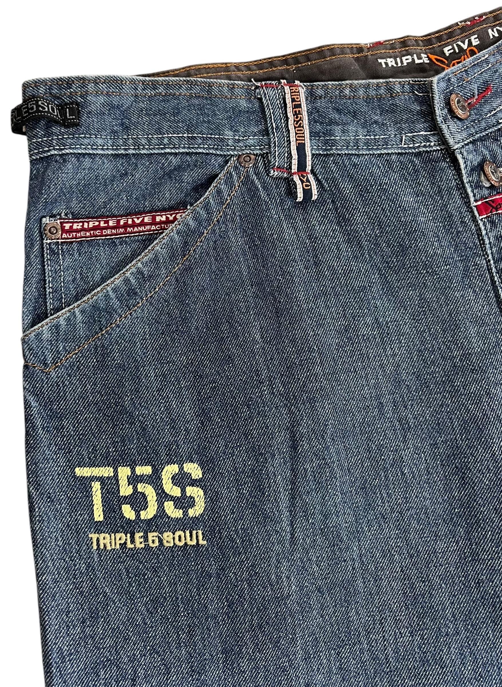 Vintage Distressed Triple 5 Soul Baggy Hip Hop Jeans - Etsy
