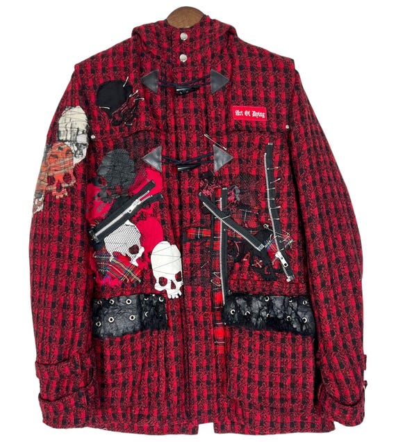 Vintage H.naoto Punk Anarchy Wool Gothic Coffin Jacket - Etsy