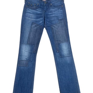 Y2k Vintage TRUE RELIGION Billy Patchwork Jeans