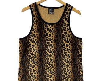 Camisa vintage de leopardo punk de CLASH