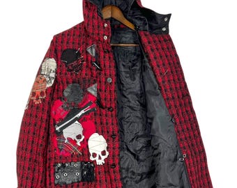 Vintage H.naoto Punk Anarchy Wool Gothic Coffin Jacket - Etsy