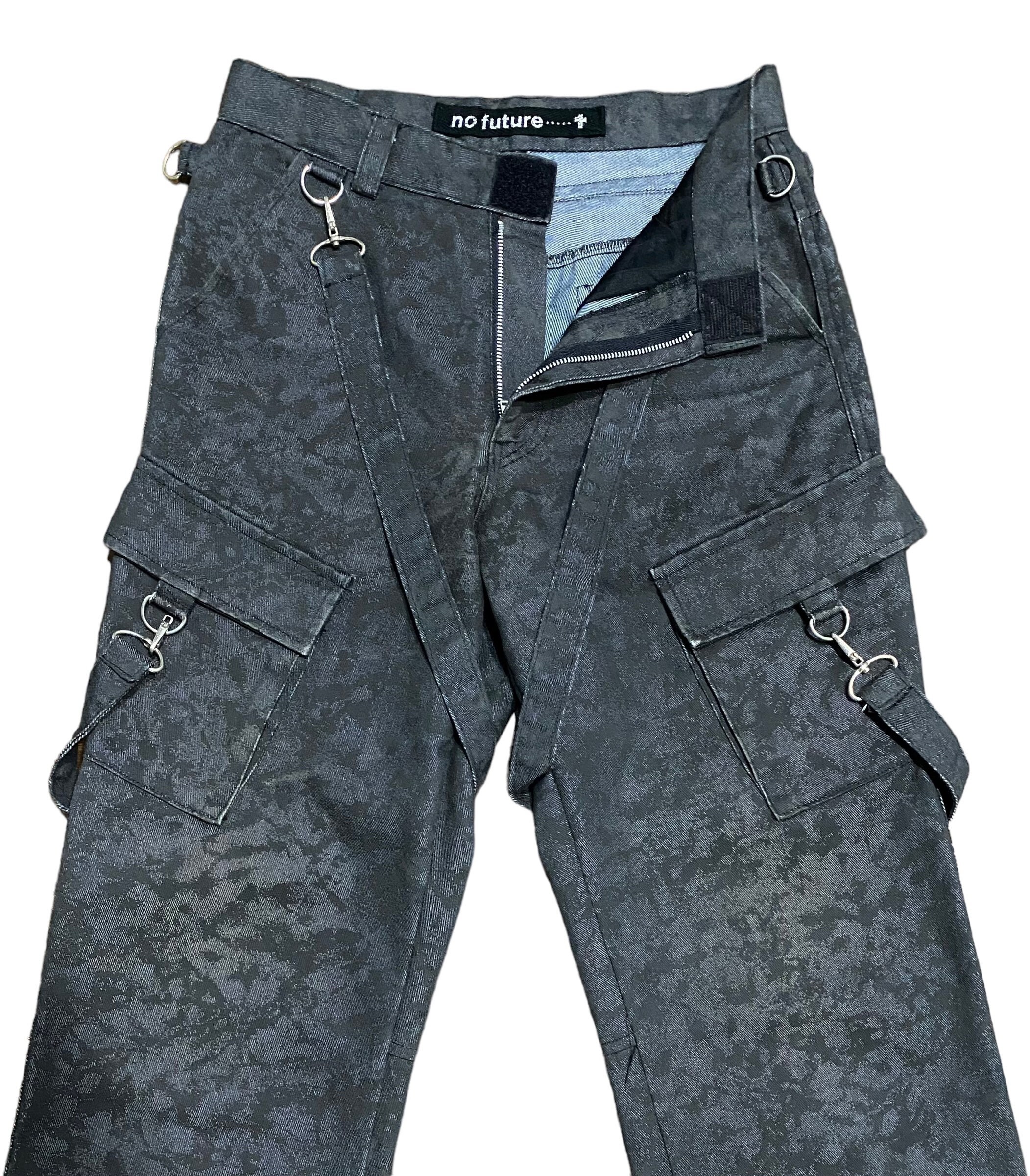 No future 80s パンク ボンテージパンツ Vintage No Future Punk Bondage Cargo Pants - Etsy