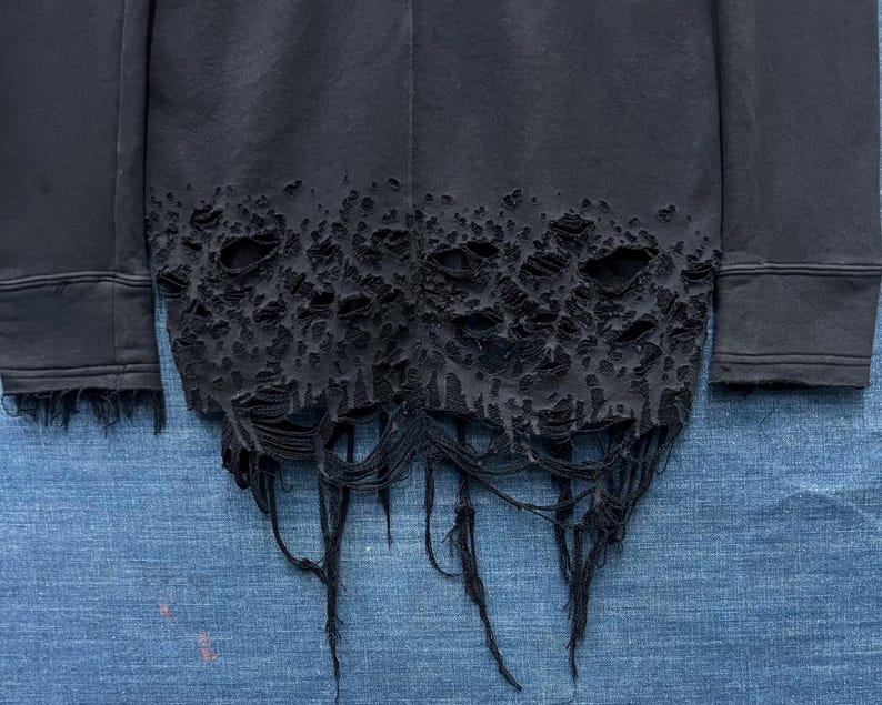 Semantic Design Ripped Jacket - Etsy