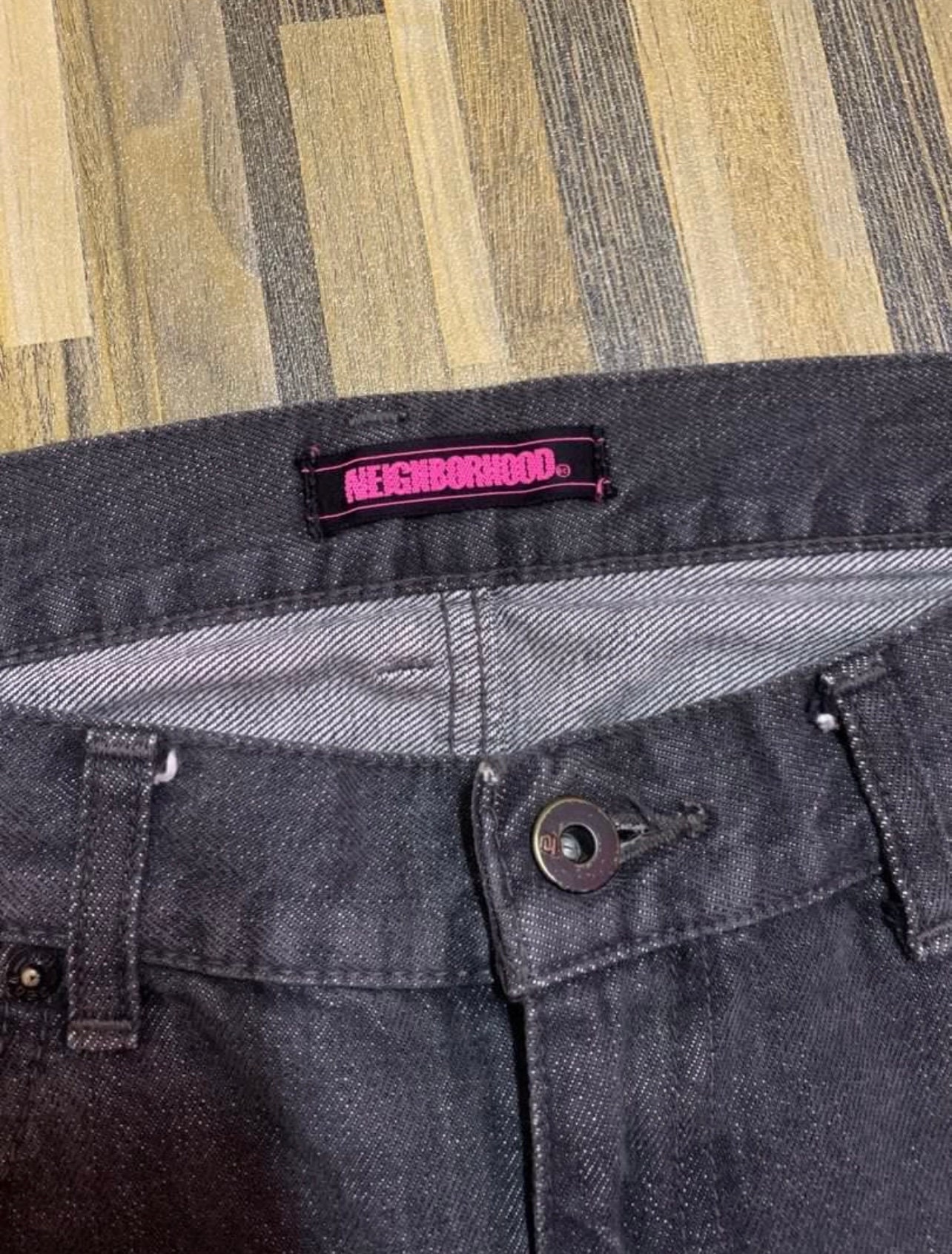 SS02 Vintage Neighborhood Fragment Design Black Jeans - Etsy