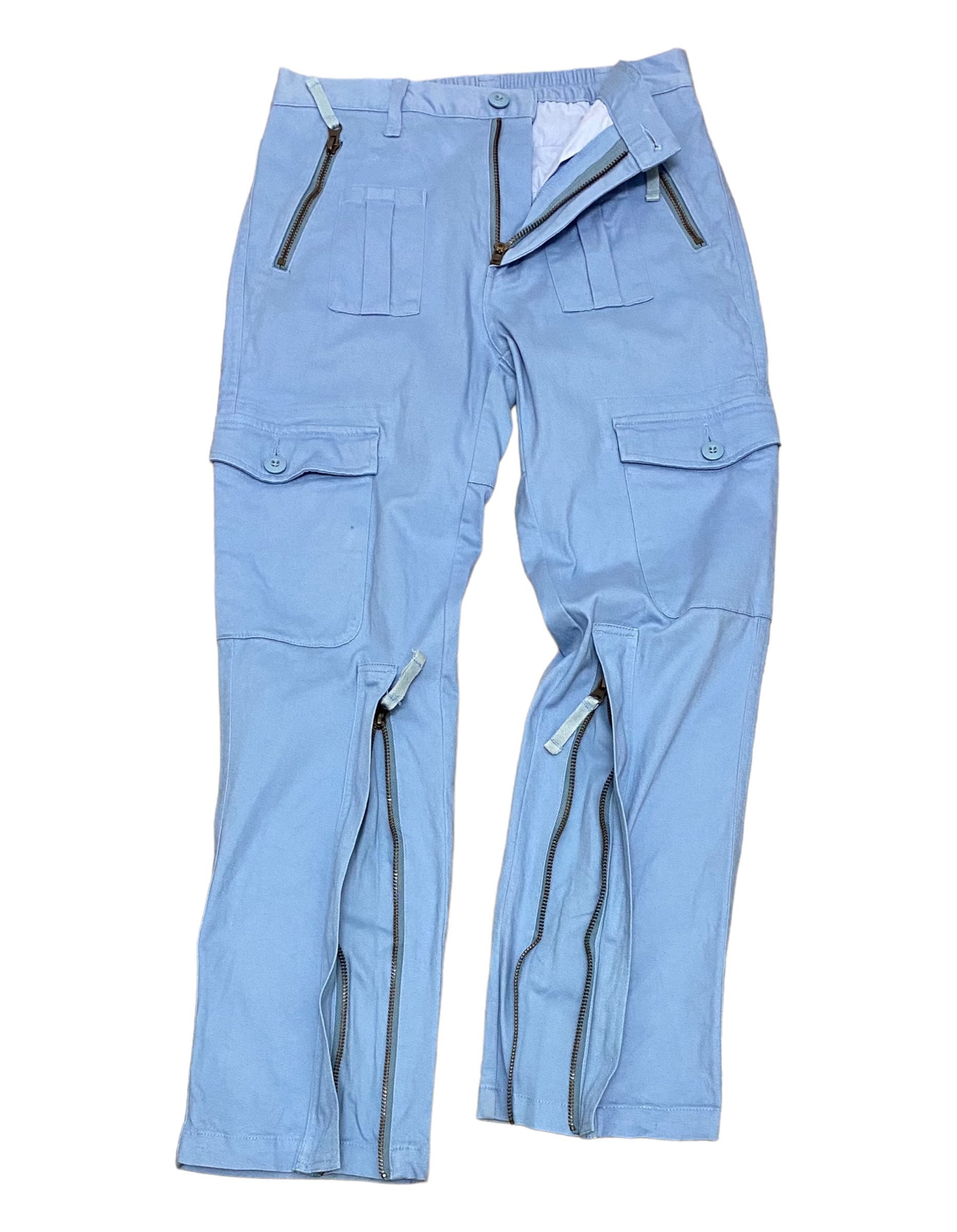 Y2k Vintage Kawa Okada Zipper Bondage Cargo Pants - Etsy Polska