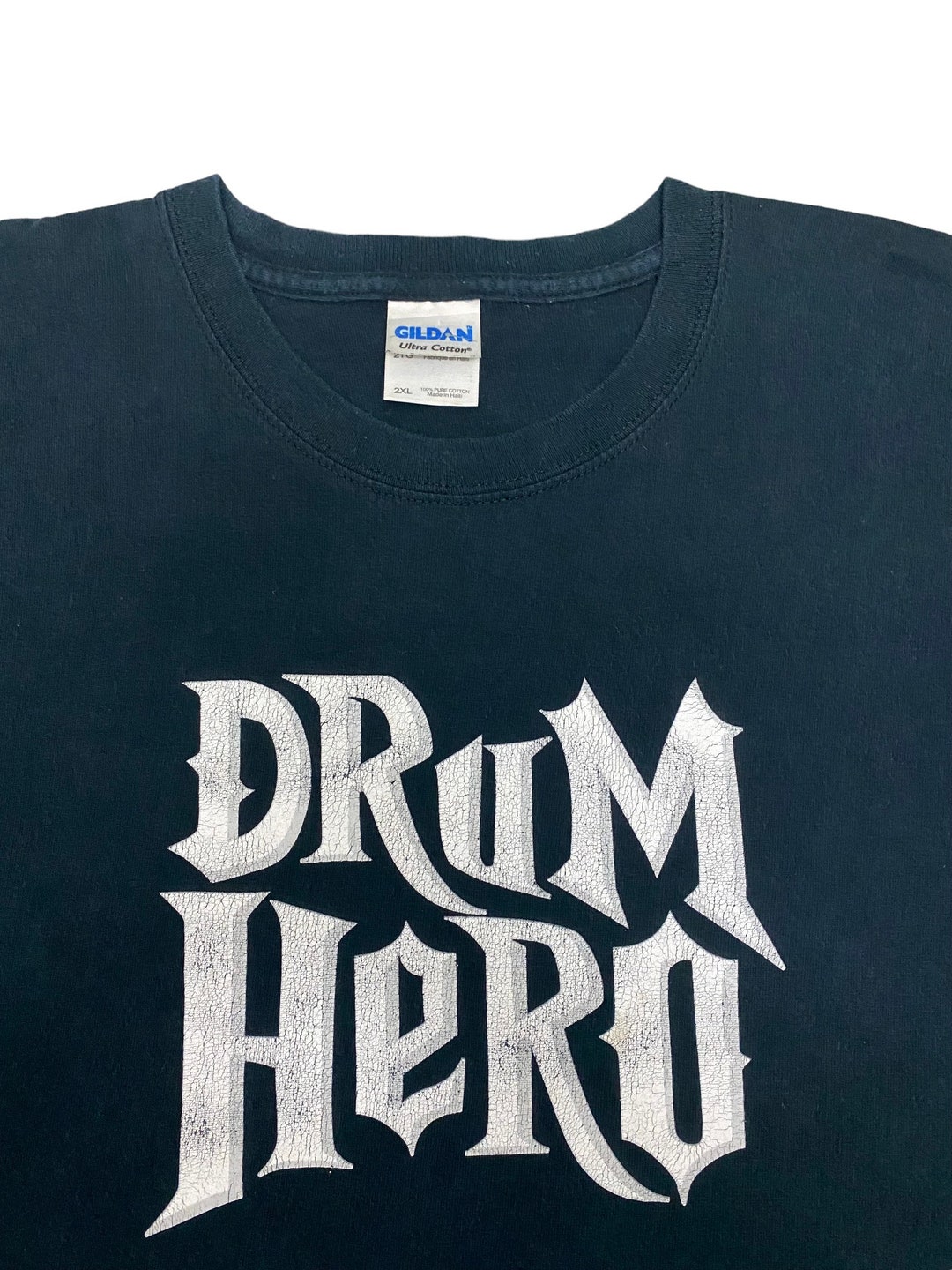 Y2k Vintage Drum Hero Video Game Promo Tee Etsy