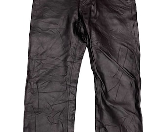 Vintage Dual Shibuya Ku Cowhide Leather Pants