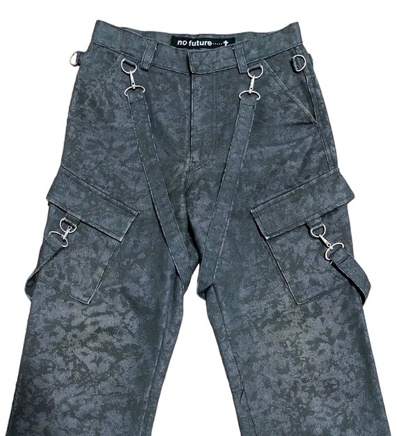 Vintage No Future Punk Bondage Cargo Pants - Etsy