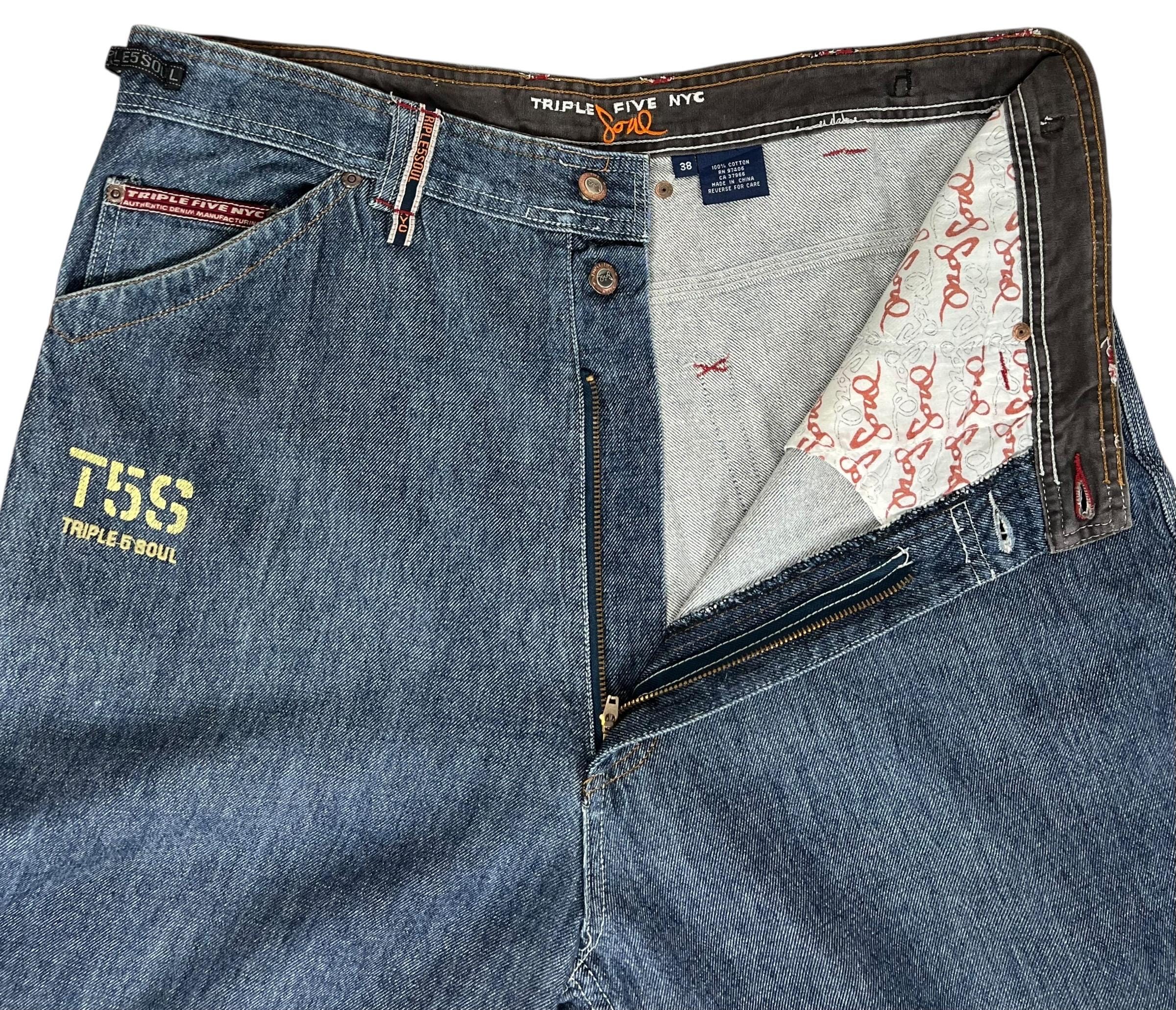 Vintage Distressed Triple 5 Soul Baggy Hip Hop Jeans - Etsy