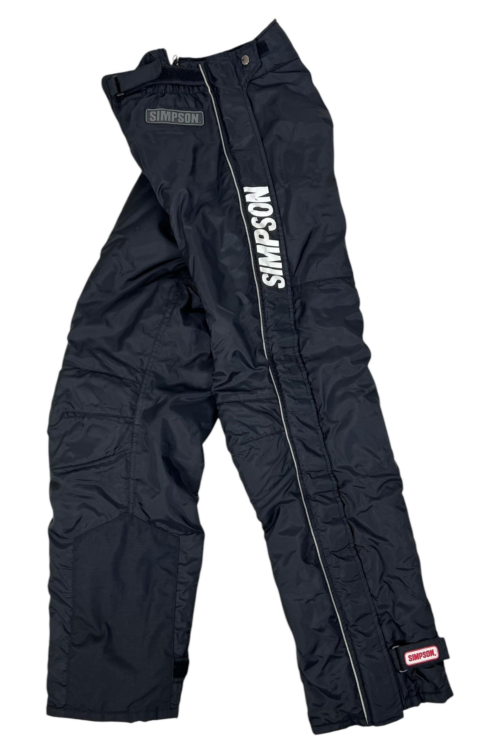 SIMPSON パンツ ブラック Vintage Simpson Motorcycle Racing Riders Pants - Etsy
