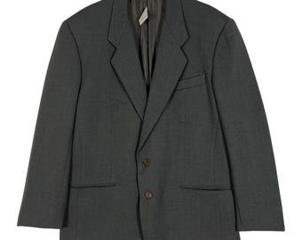 Vintage 90s GIORGIO ARMANI Le Collezioni Archival Black Wool Crepe