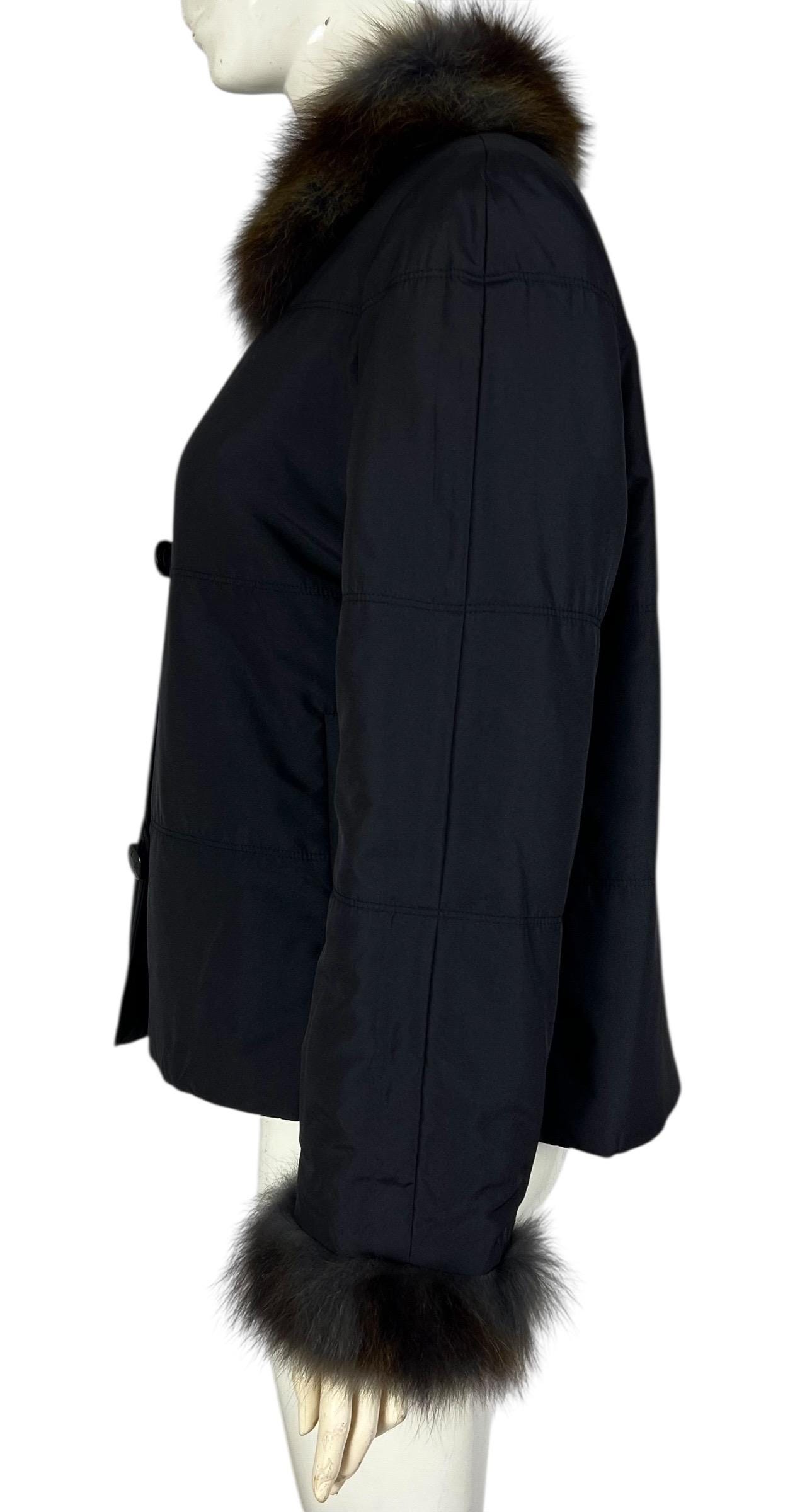 BALMAIN リバーシブル ジャケット 絹100% ラビットファー 黒 11号 BALMAIN ラビットファー リバーシブルジャケット ヴィンテージ BALMAIN