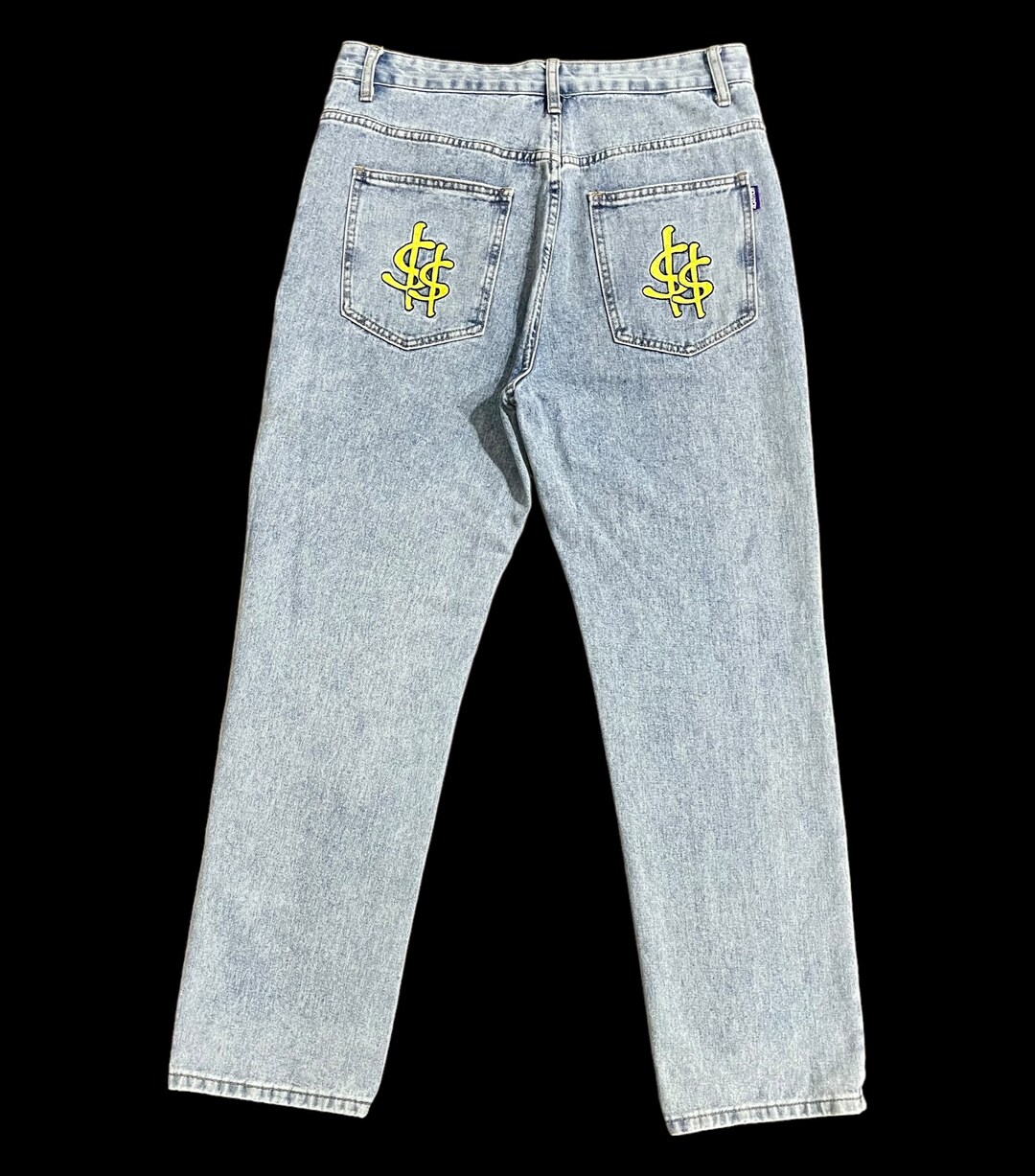 Vintage 2000s RARE heart patch jeans