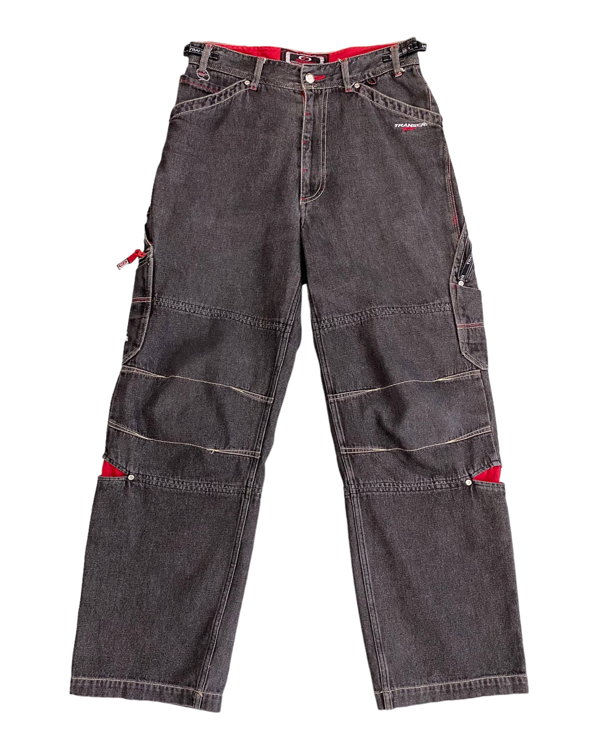 未使用00s GAME TIME リジッド ブラックバギージーンズ B系JNCO 未使用00s GAME TIME リジッド ブラックバギージーンズ B系JNCO