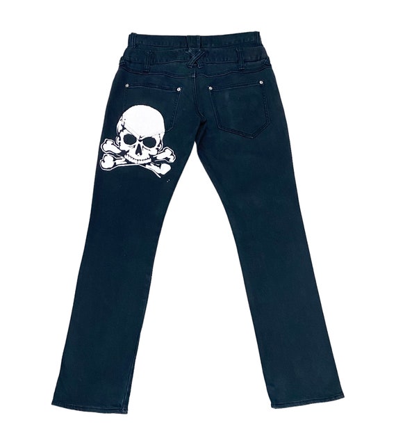 italy製 skull studs design denim jeans italy製 skull studs design denim jeans italy製 skull studs