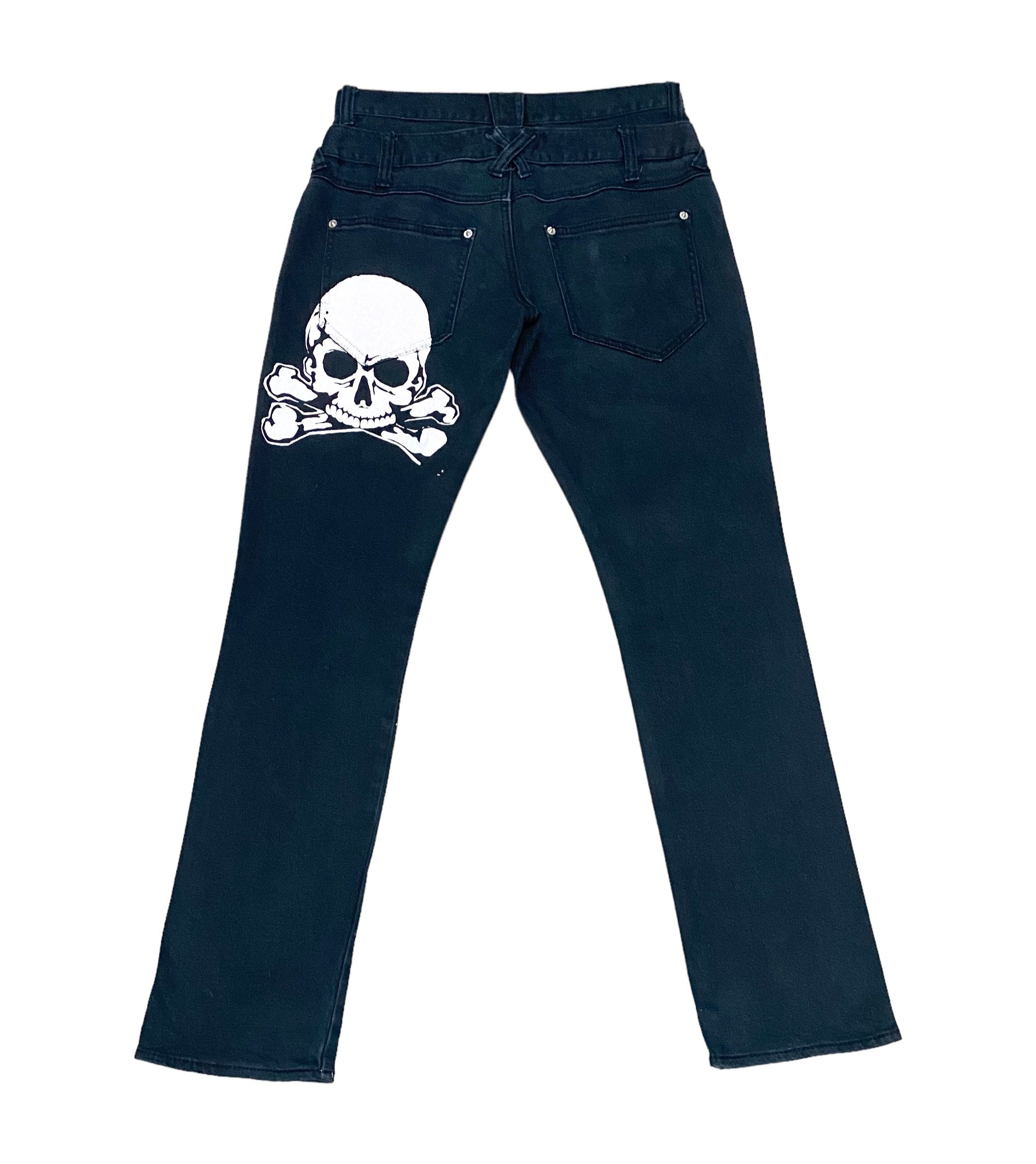 italy製 skull studs design denim jeans italy製 skull studs design denim jeans italy製 skull studs