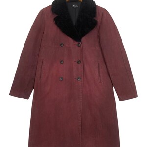 AW2000 Sunfaded Vintage APC Wax Sherpa Trench Coat