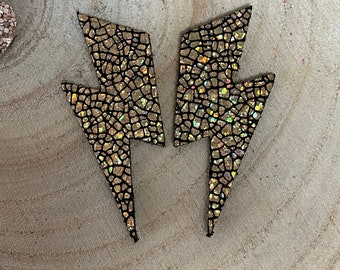 Lightning bolt earrings