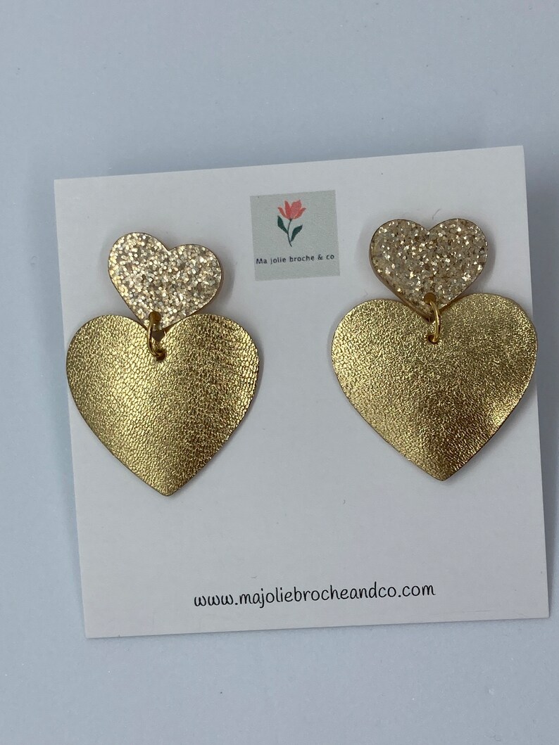 Heart earrings image 1