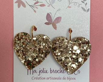 Boucles d’oreilles coeur