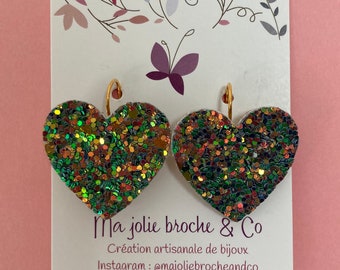 Boucles d’oreilles coeur