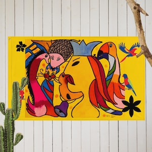 Wall Flag -Whimsical Animal Kingdom Flag