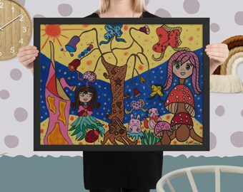 Póster enmarcado: País de las maravillas encantado