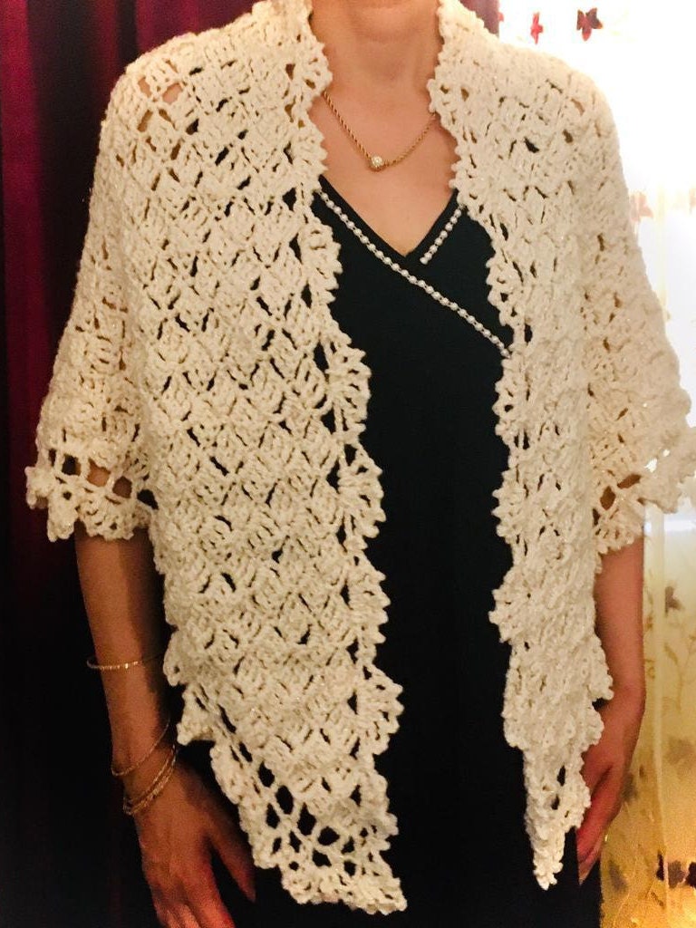 handmade crochet shawl price