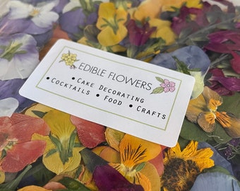 MEGA MIX Pack of Edible Flowers for cocktails, cake decorating, dinner parties etc