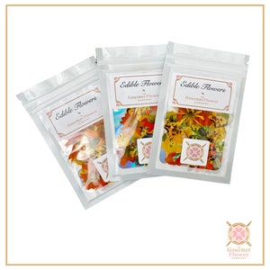 Mixed Edible Flowers for cocktails, cake decorating, dinner parties etc