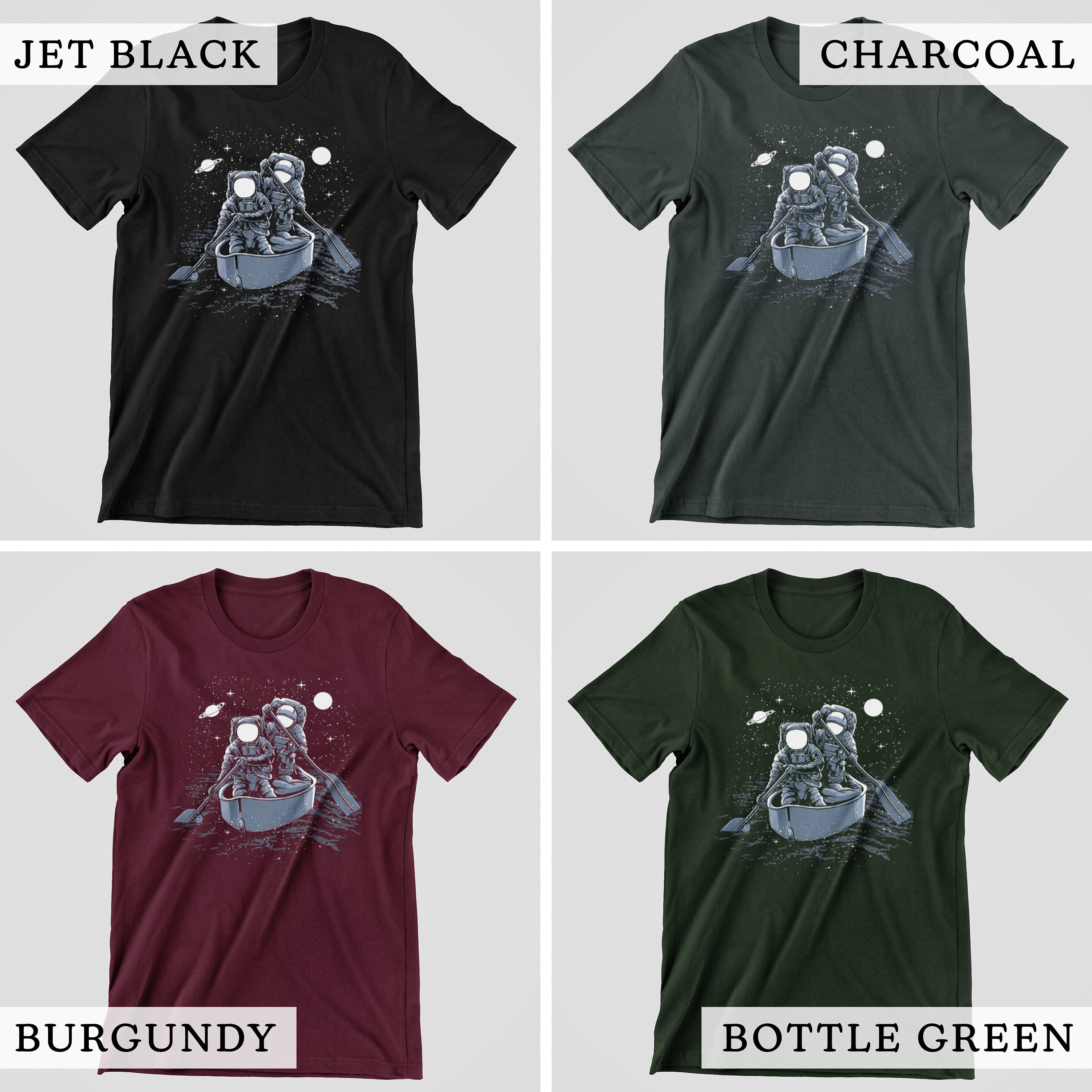 T-shirt Noir 100% Coton - Motif Astronautes Traversant Abbey Road - Marque B&C - Neuf Avec étiquette