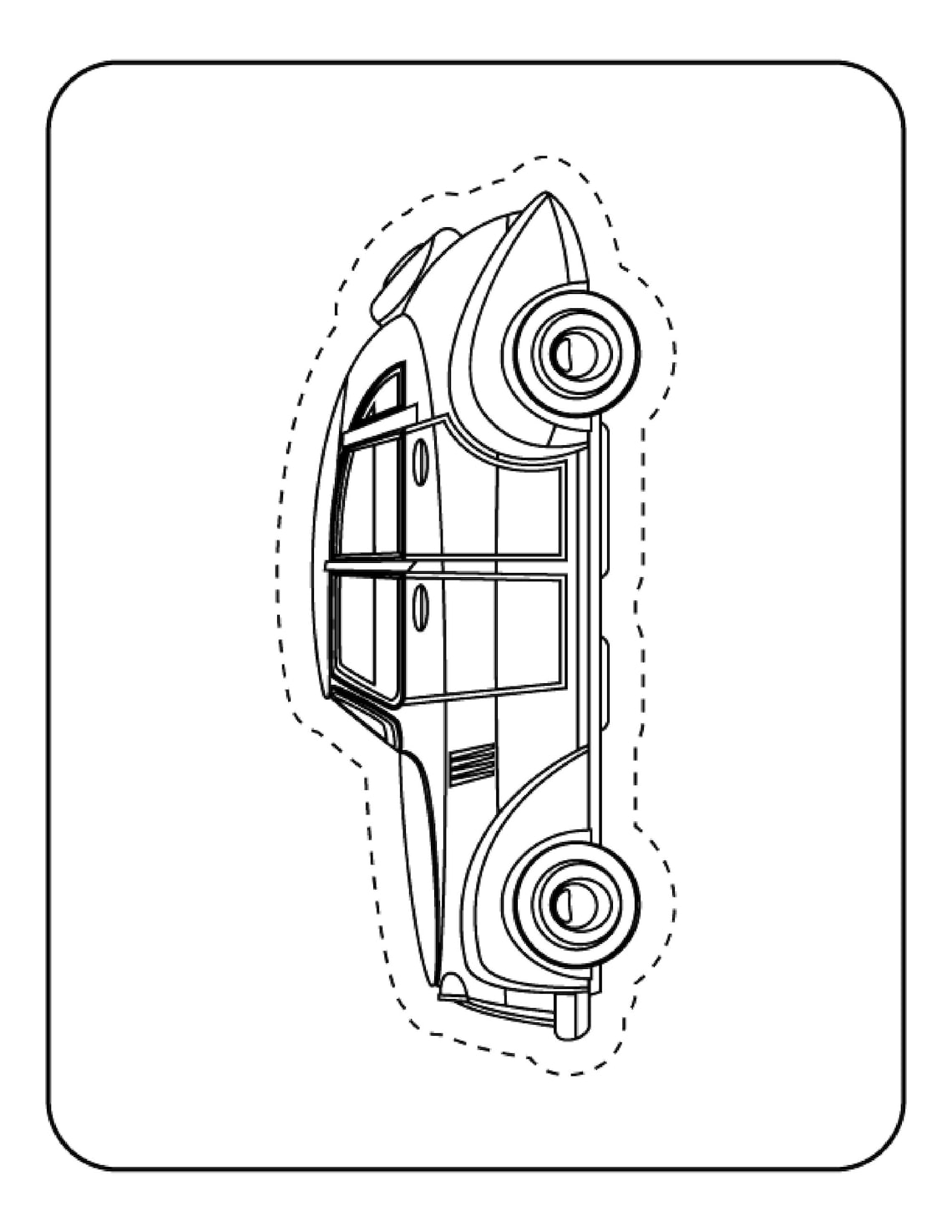 Car Coloring Sheets- Kids Coloring Book- PDF Download- Scissor Skills ...