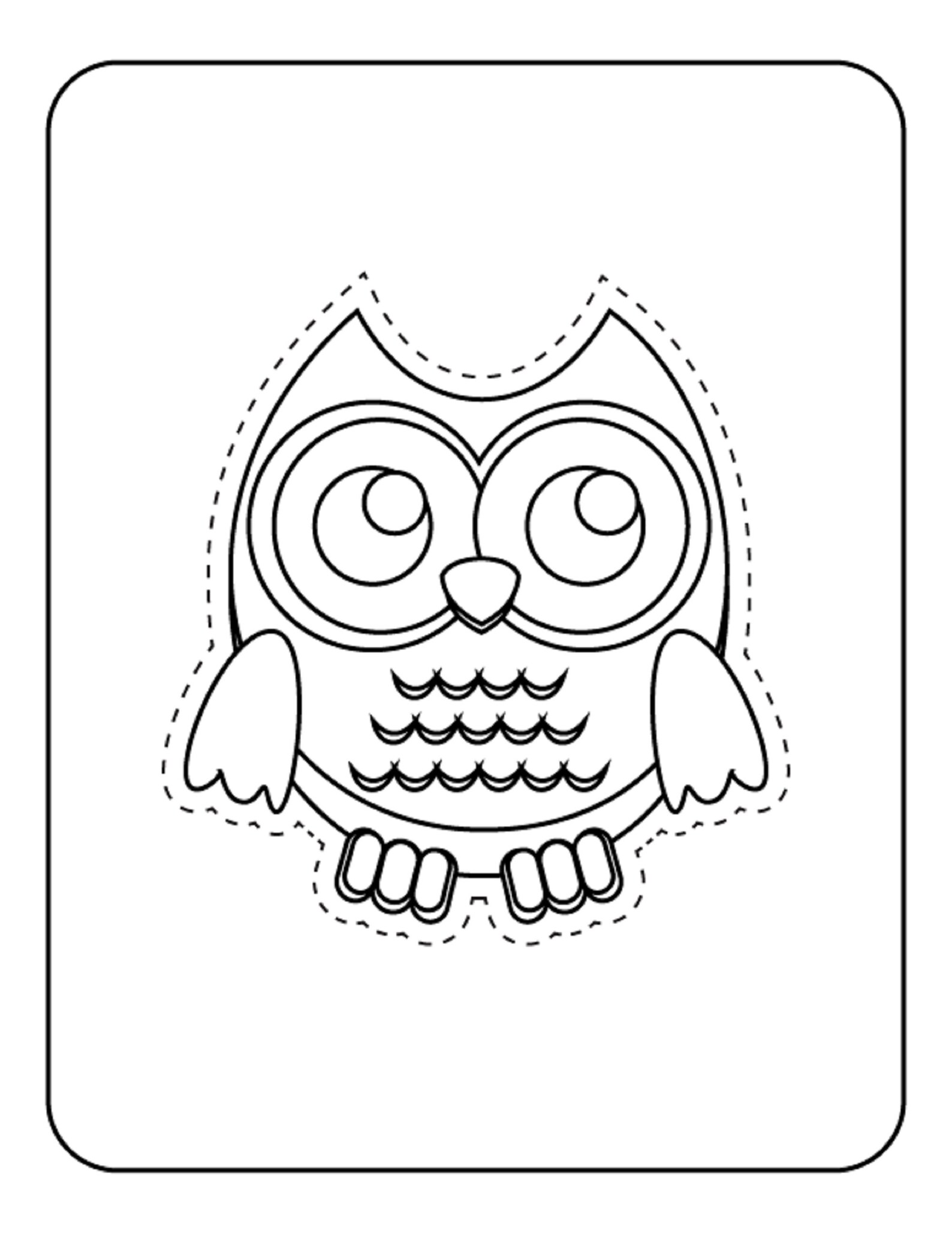Owl Coloring Sheets Kids Coloring Book PDF Download Scissor Skills Kids Activity Sheets PDF