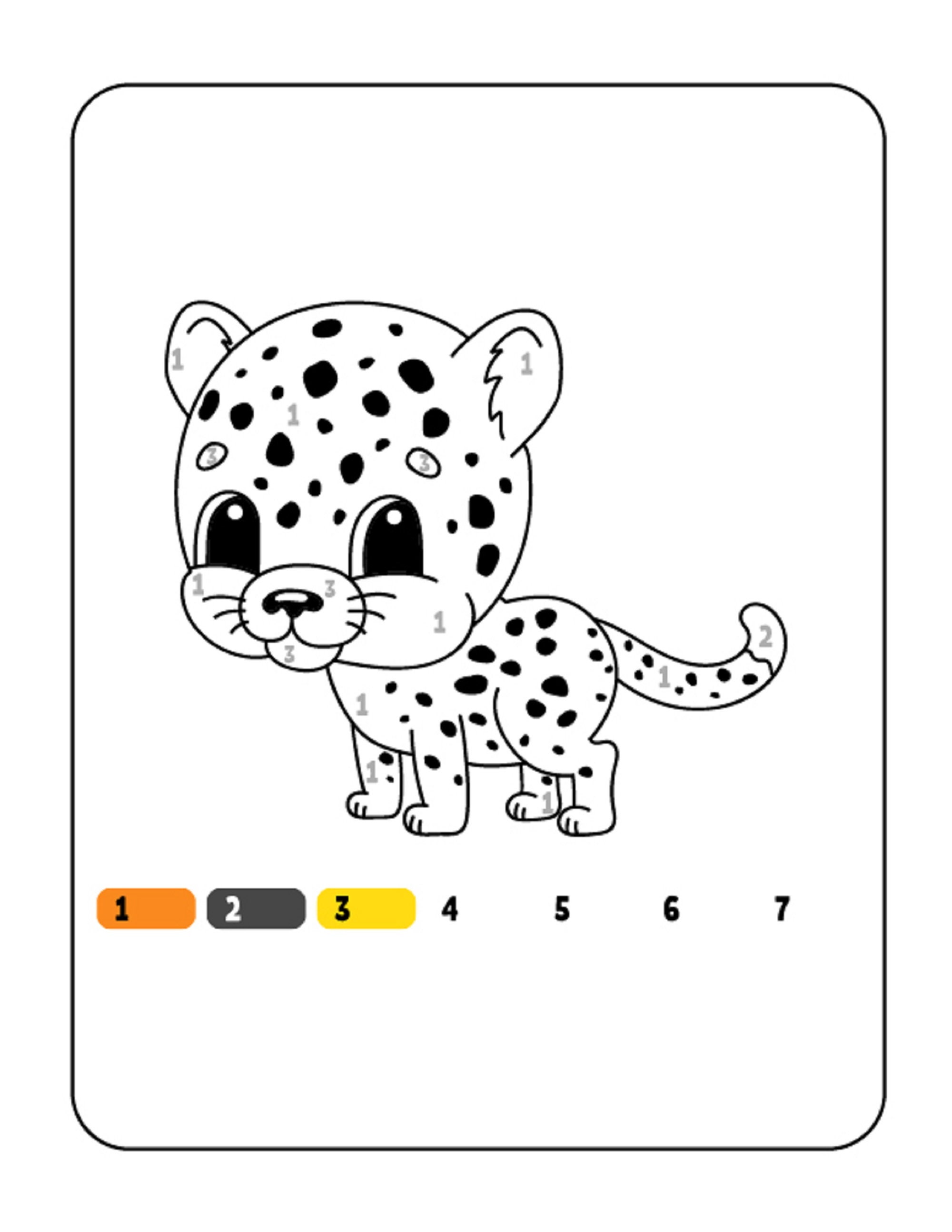 Color by number activity book coloring sheets ages 3-8 motor | Etsy