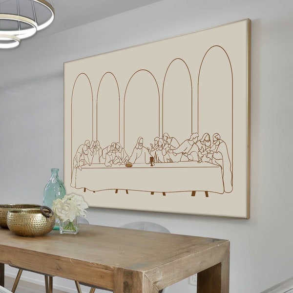 Last Supper Wall Art Etsy