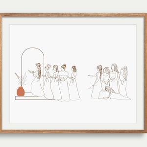 Ten Virgins Parable Modern Christian Art DIGITAL DOWNLOAD Girl Room Prints
