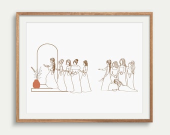 Zehn Jungfrauen Gleichnis moderne christliche Kunst DIGITAL DOWNLOAD Mädchen Raum Drucke