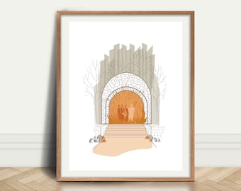Schadrach, Meschach und Abed-Nego, DIGITAL-PRINT, Bibelgeschichte, moderne christliche Kunst, Wunder