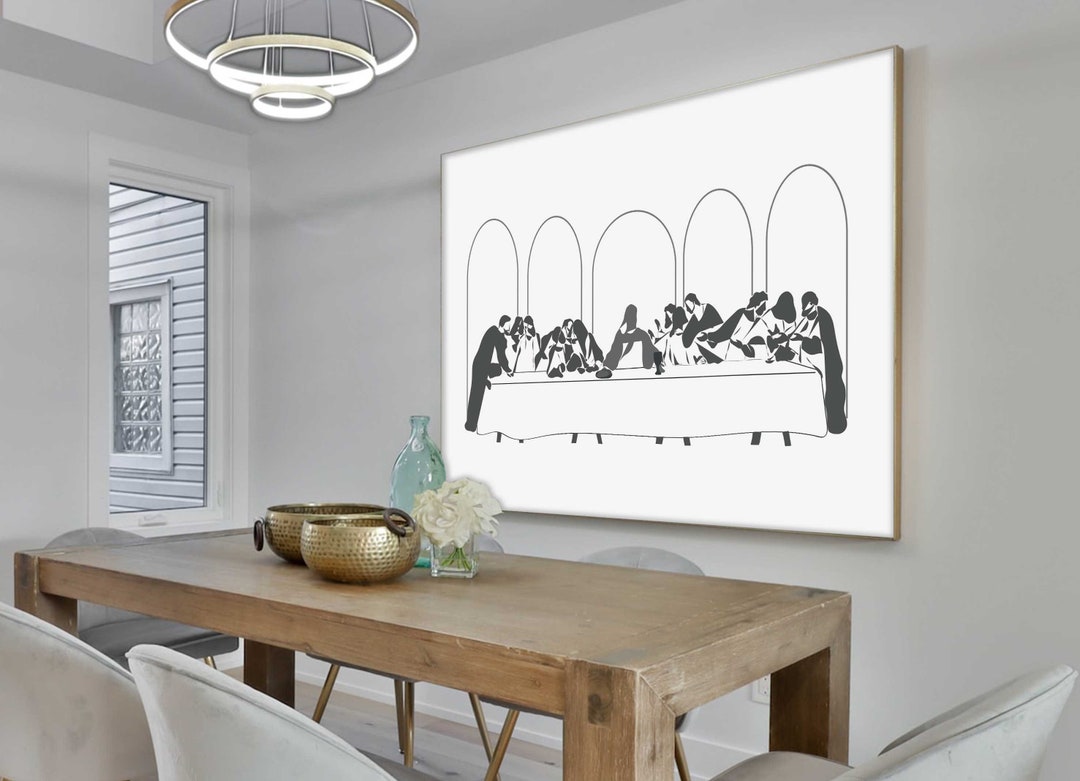 Last Supper Modern Art DIGITAL DOWNLOAD the Last Supper - Etsy